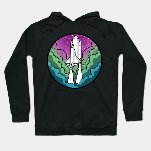 Polysexual Pride Rocket Hoodie by LivianPearl